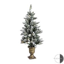 ALBERO INNEVATO C.VASSETTO H.120CM.100LED 200T PVC