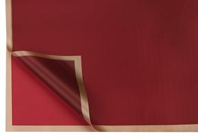 fogli bordo oro mat rosso x12pz